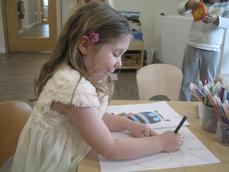 North Cheam children produce Candy Floss drawings - daynurseries.co.uk News