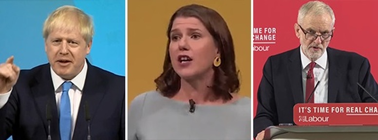 Boris Johnson, Jo Swinson and  Jeremy Corbyn launch their election manifestos
