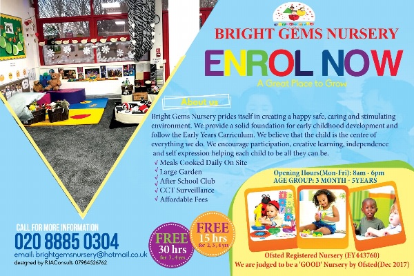Bright Gems Nursery Tottenham Hale N17 9LN